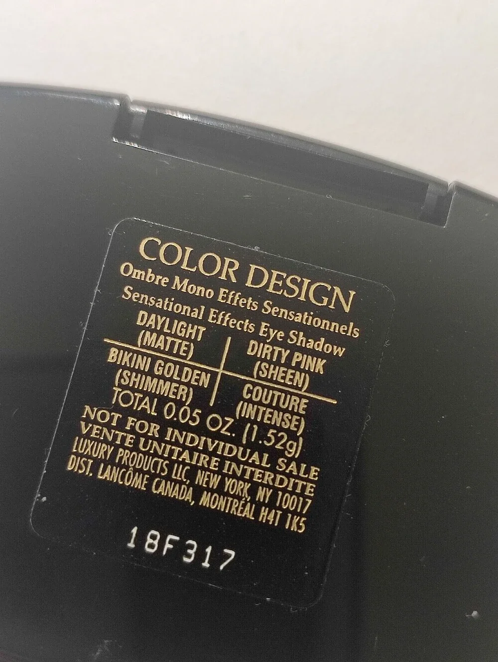 Lancome Mini Eyeshadow Palette Color Design